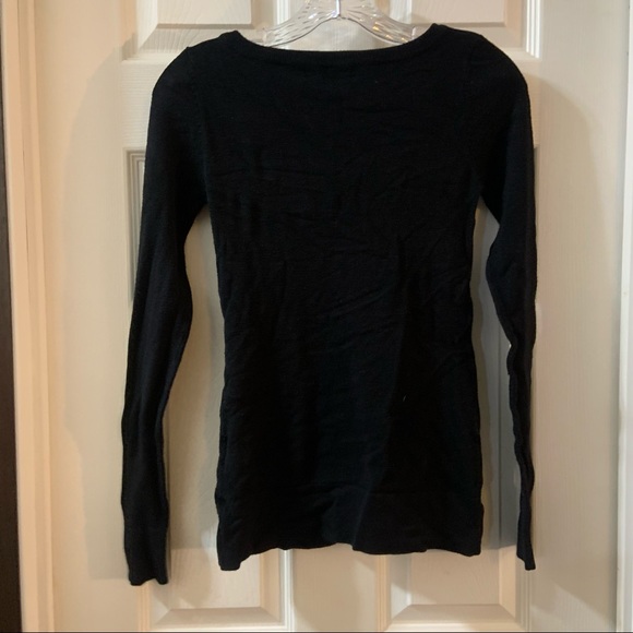 BCBGMaxazria Black BCBG Rhinestone Lightweight Sweater M - Picture 9 of 9